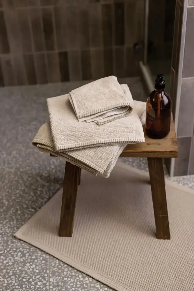 Bath towels - Bora Bath Towel Galet 70 X 130 - MAISON VIVARAISE - SDE VIVARAISE WINKLER