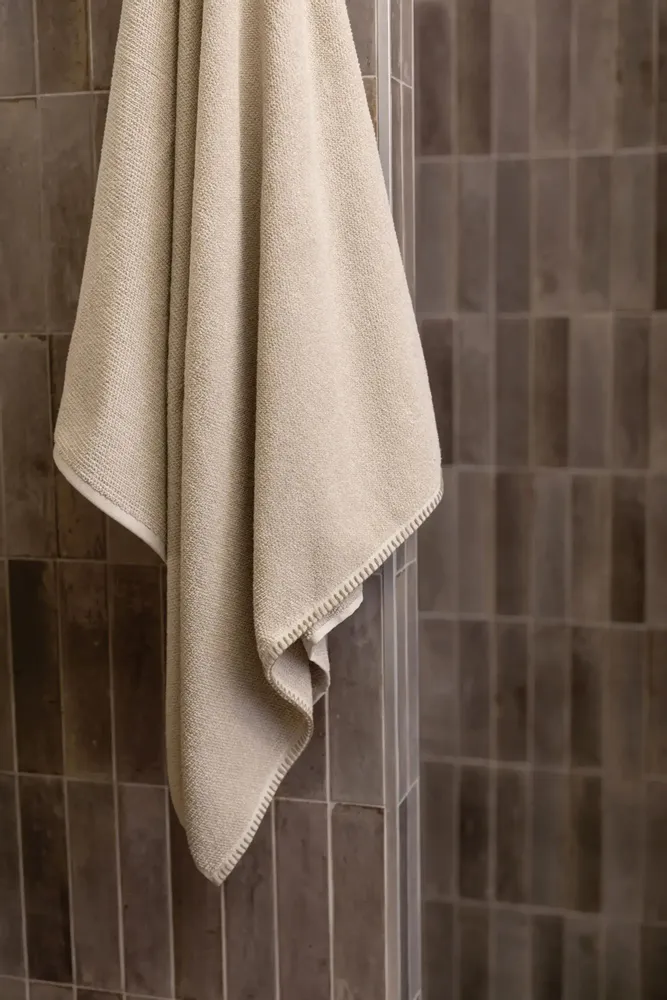Serviettes de bain - Drap de bain Bora Galet 90 x 150 - MAISON VIVARAISE - SDE VIVARAISE WINKLER
