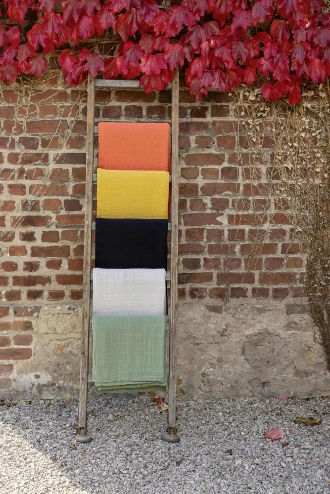 Linge de lit - Jeté recyclé Lisa Marmelade 180 x 260 - MAISON VIVARAISE - SDE VIVARAISE WINKLER
