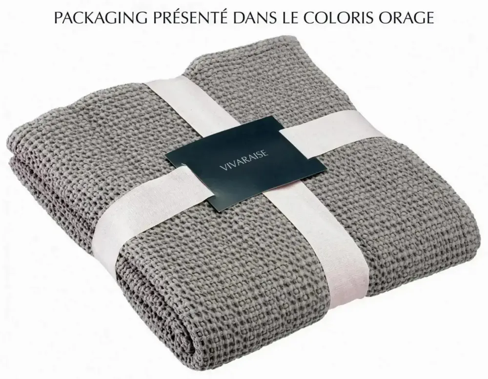 Bed linens - Recycled Bed Throw Maia Carbone 180 X 260 - MAISON VIVARAISE - SDE VIVARAISE WINKLER