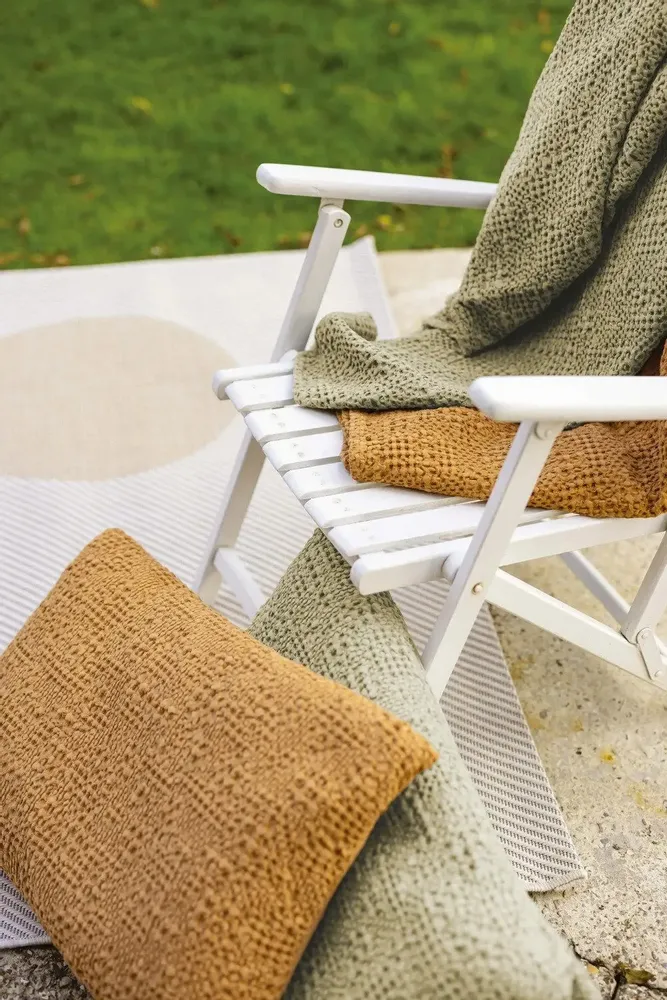 Bed linens - Tana Bed Throw Pinède 180 X 260 - MAISON VIVARAISE - SDE VIVARAISE WINKLER