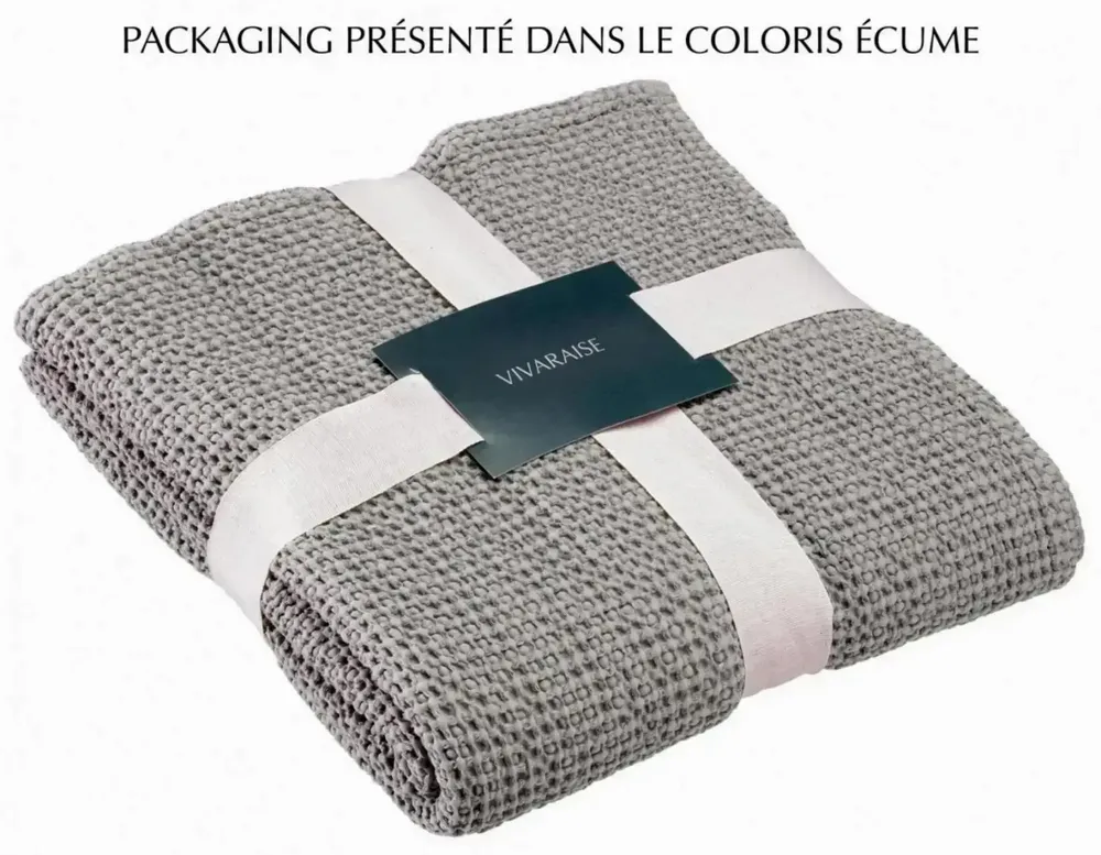 Throw blankets - Maia Throw Blanket Sable 140 X 200 - MAISON VIVARAISE - SDE VIVARAISE WINKLER