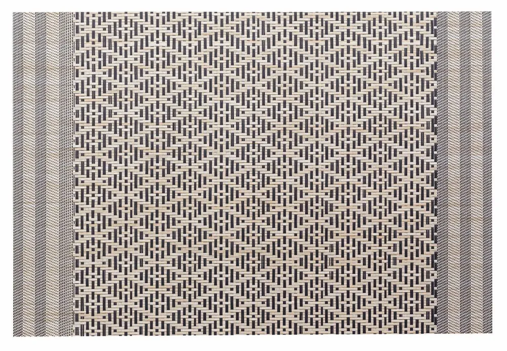 Nappes - Set de table Kadra Naturel/noir 33 x 45 - MAISON VIVARAISE - SDE VIVARAISE WINKLER