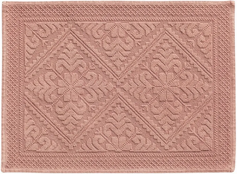 Autres linges de bain - Tapis de bain uni Enzo Argile 54 x 64 - MAISON VIVARAISE - SDE VIVARAISE WINKLER