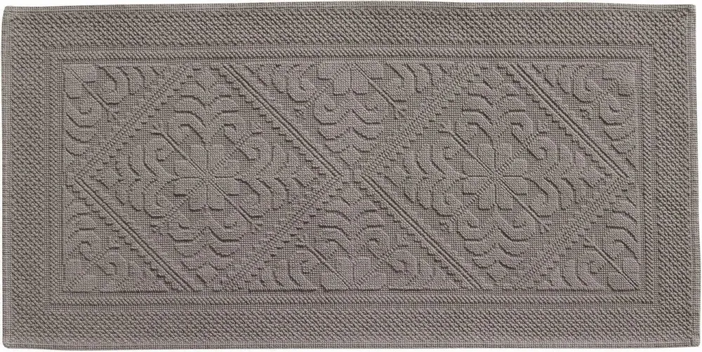 Autres linges de bain - Tapis de bain uni Enzo Chamois 54 x 110 - MAISON VIVARAISE - SDE VIVARAISE WINKLER