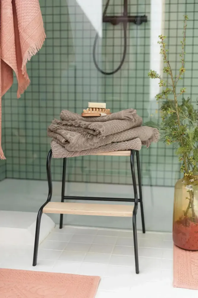 Bath towels - Zoé Bath Towel Chamois 70 X 140 - MAISON VIVARAISE - SDE VIVARAISE WINKLER