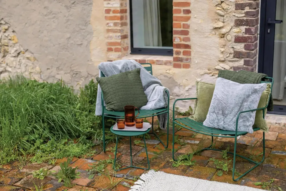Coussins - Coussin Swami Olive 45 x 45 - MAISON VIVARAISE - SDE VIVARAISE WINKLER