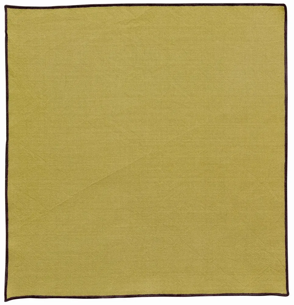 Serviettes - Serviette de table recyclée Grace Kaki 40 x 40 - MAISON VIVARAISE - SDE VIVARAISE WINKLER