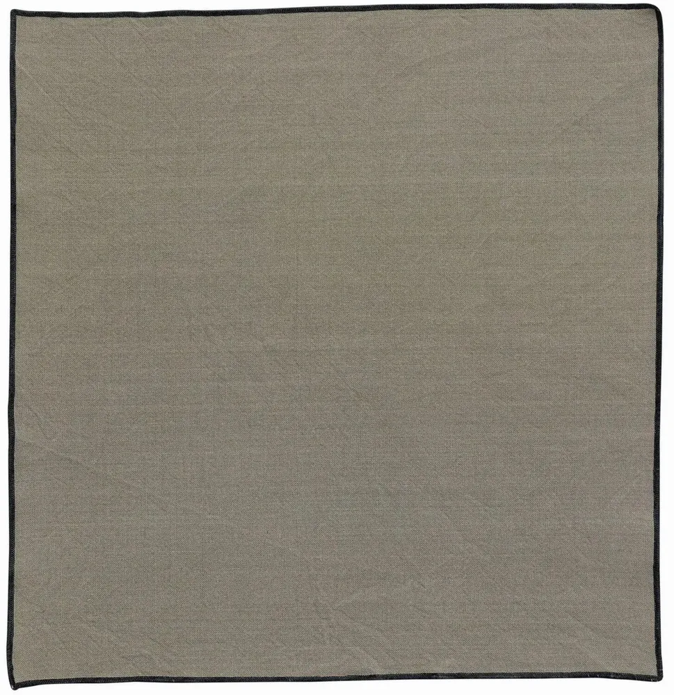 Serviettes - Serviette de table recyclée Grace Ombre 40 x 40 - MAISON VIVARAISE - SDE VIVARAISE WINKLER