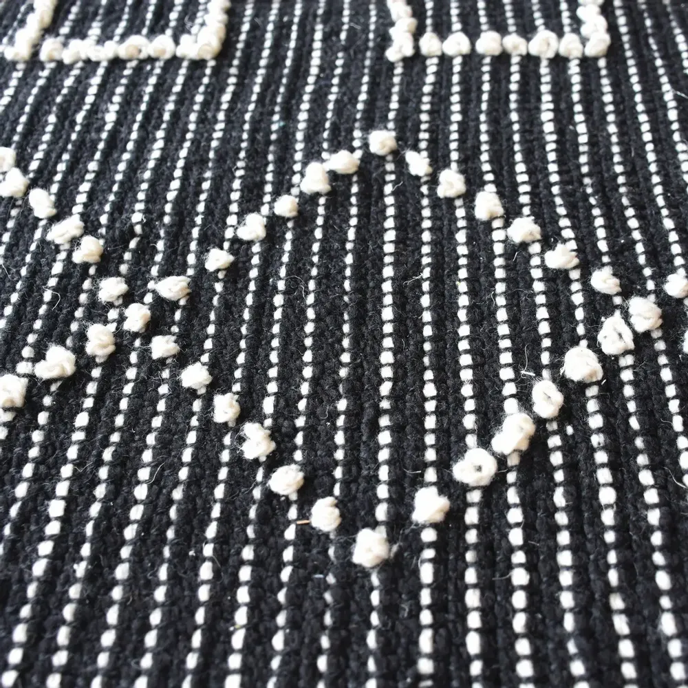 Rugs - Rug Gimie Charbon/Ivoire 120 X 180 - MAISON VIVARAISE - SDE VIVARAISE WINKLER
