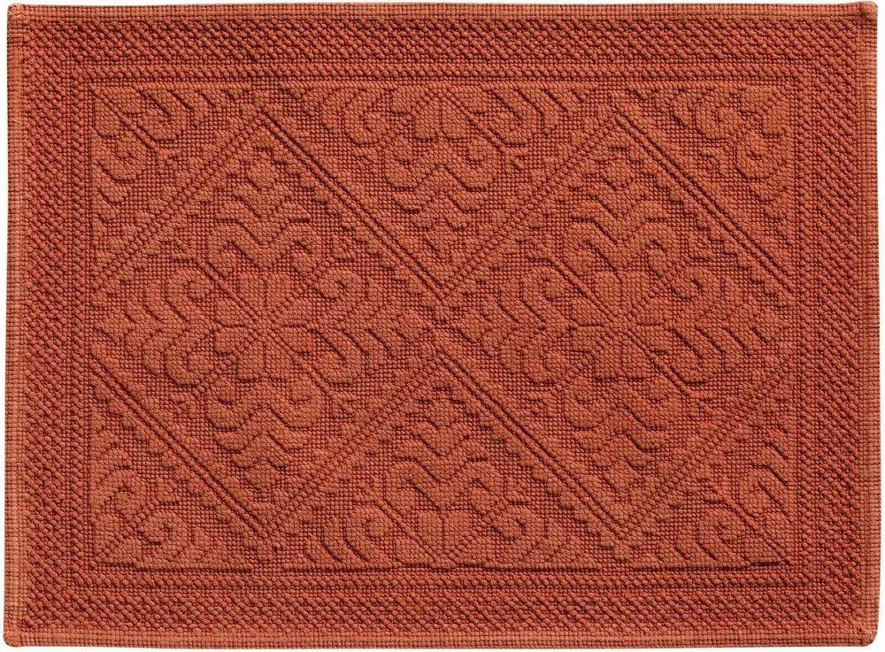 Autres linges de bain - Tapis de bain uni Enzo Sienne 54 x 64 - MAISON VIVARAISE - SDE VIVARAISE WINKLER