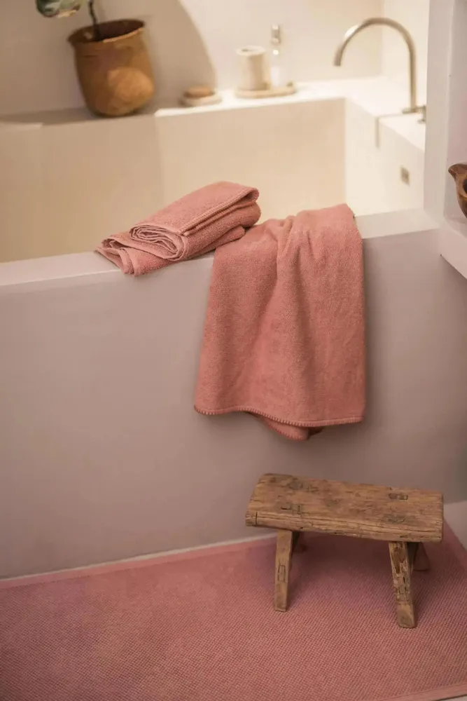 Other bath linens - Etia Bath Mat Azalée 54 X 110 - MAISON VIVARAISE - SDE VIVARAISE WINKLER