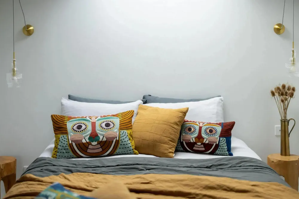 Cushions - Recycled Cushion Titou Havane 45 X 45 - MAISON VIVARAISE - SDE VIVARAISE WINKLER