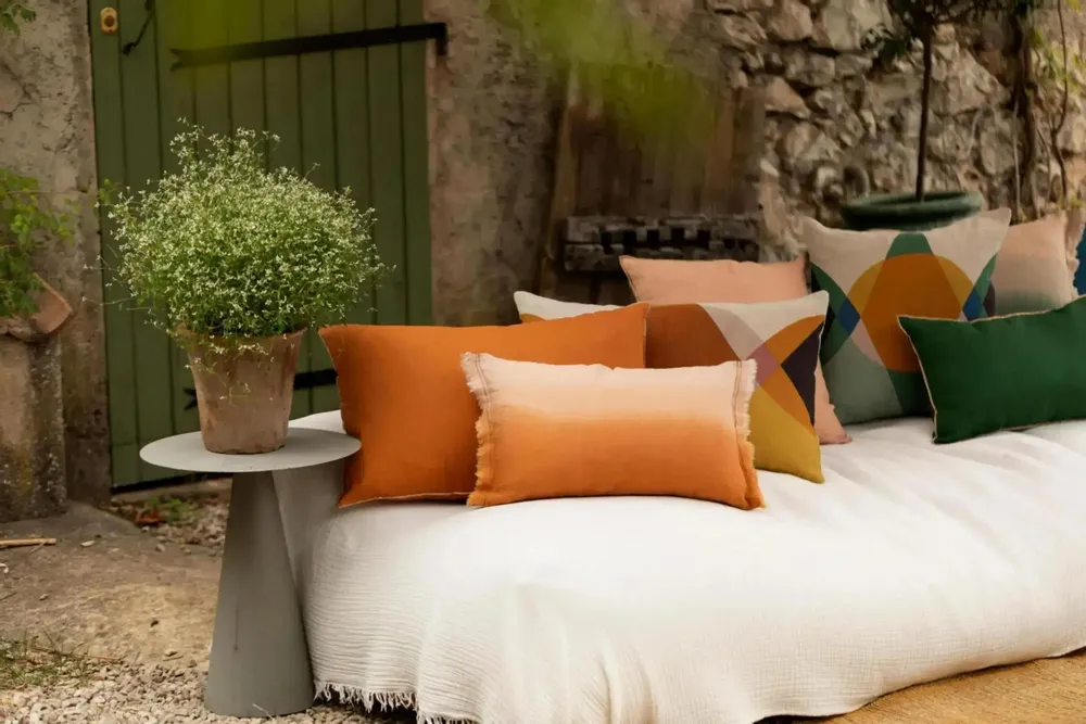 Cushions - Zeff Shade Cushion Cuivre 30 X 50 - MAISON VIVARAISE - SDE VIVARAISE WINKLER