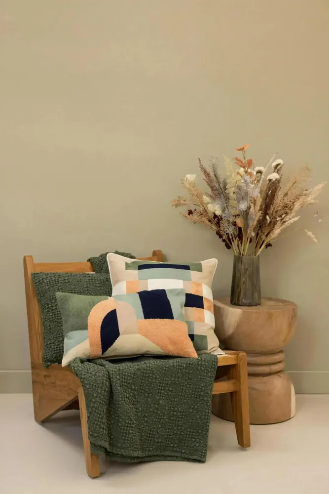 Fabric cushions - Tana Cushion Olive 40 X 65 - MAISON VIVARAISE - SDE VIVARAISE WINKLER