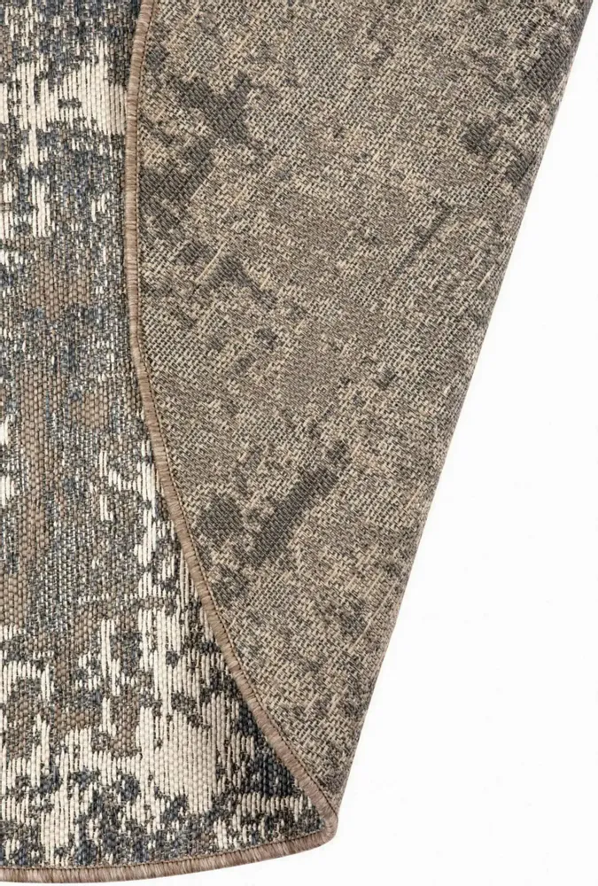 Tapis - Tapis Catania 2 outdoor Gris Diamètre 160 cm - MAISON VIVARAISE - SDE VIVARAISE WINKLER
