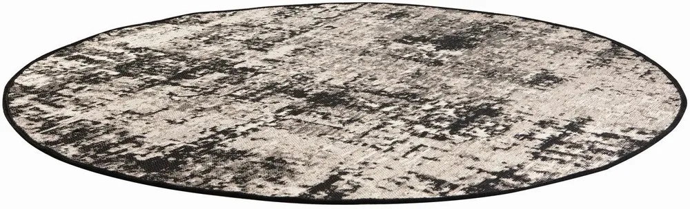 Tapis - Tapis Catania 2 outdoor Noir Diamètre 160 cm - MAISON VIVARAISE - SDE VIVARAISE WINKLER