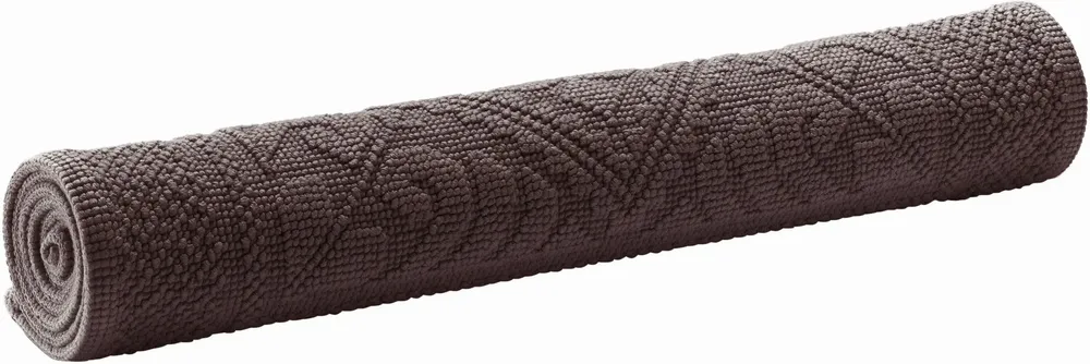 Autres linges de bain - Tapis de bain Enzo Ébène 54 x 64 - MAISON VIVARAISE - SDE VIVARAISE WINKLER