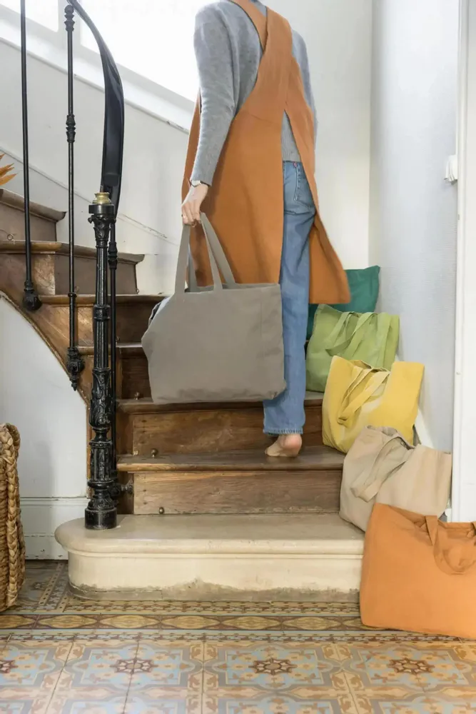 Bags and totes - Grace Recycled Shopping Bag Camel 35 X 40 X 15 - MAISON VIVARAISE - SDE VIVARAISE WINKLER