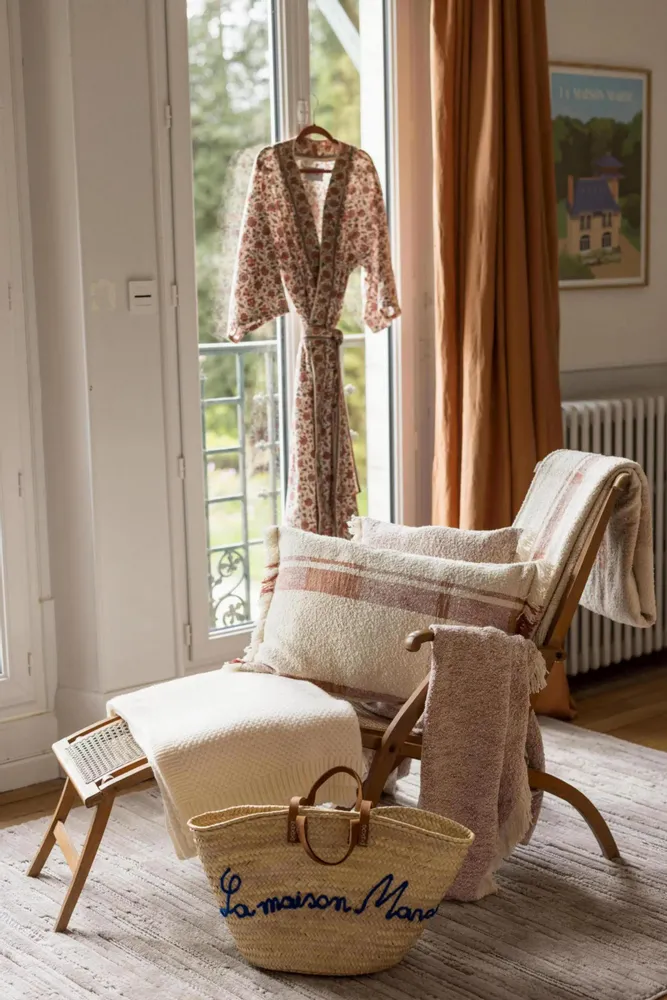 Throw blankets - Jane Jacquard Throw Blanket Multico sienne 130 X 160 - MAISON VIVARAISE - SDE VIVARAISE WINKLER