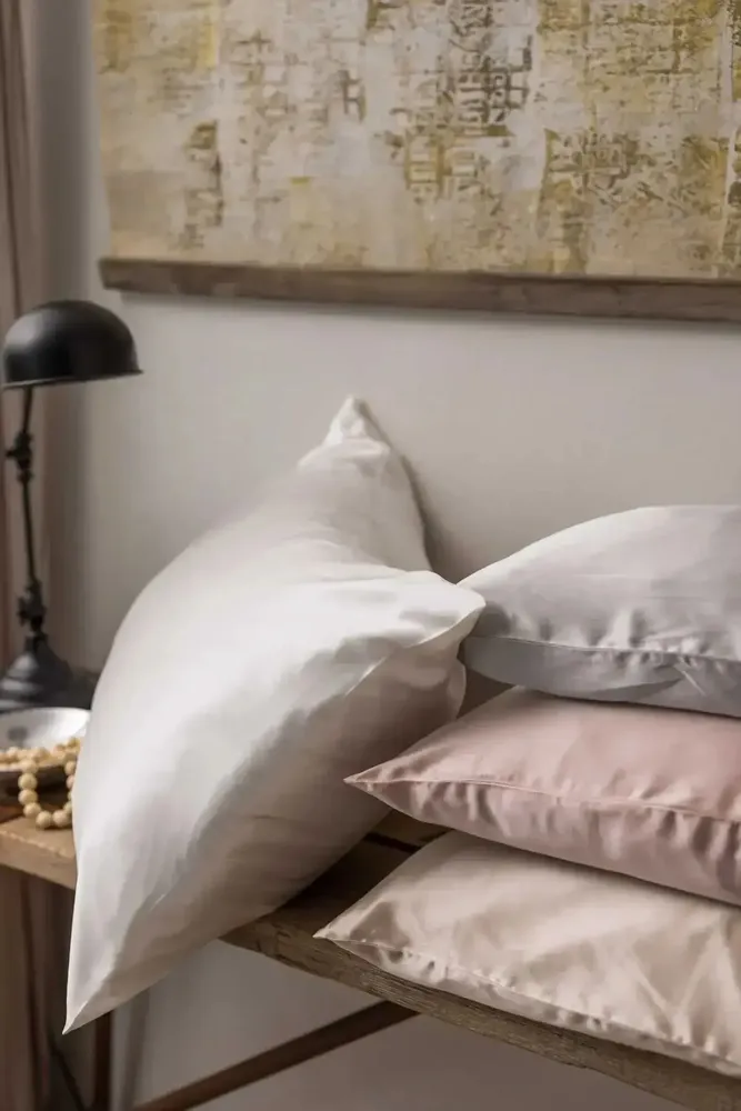 Linge de lit - Taie d'oreiller Ashley Perle 65 x 65 - MAISON VIVARAISE - SDE VIVARAISE WINKLER