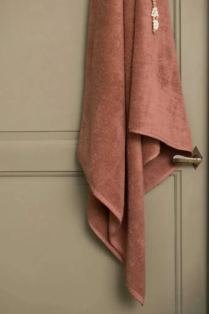 Serviettes de bain - Drap de douche Bora Terracotta 70 x 130 - MAISON VIVARAISE - SDE VIVARAISE WINKLER