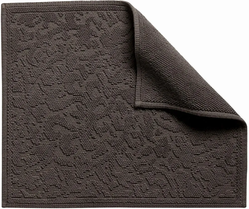 Autres linges de bain - Tapis de bain Gilda Carbone 54 x 64 - MAISON VIVARAISE - SDE VIVARAISE WINKLER