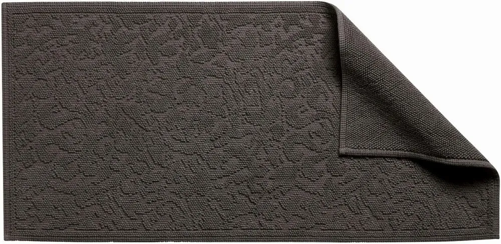 Autres linges de bain - Tapis de bain Gilda Carbone 54 x 110 - MAISON VIVARAISE - SDE VIVARAISE WINKLER