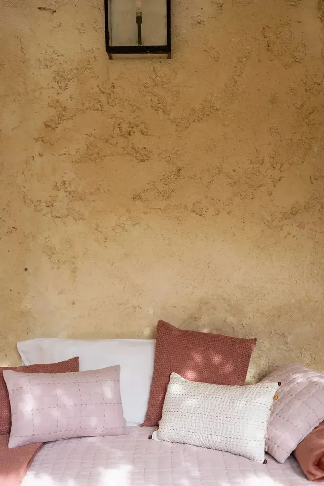 Cushions - Recycled Cushion Maia Terracotta 45 X 45 - MAISON VIVARAISE - SDE VIVARAISE WINKLER