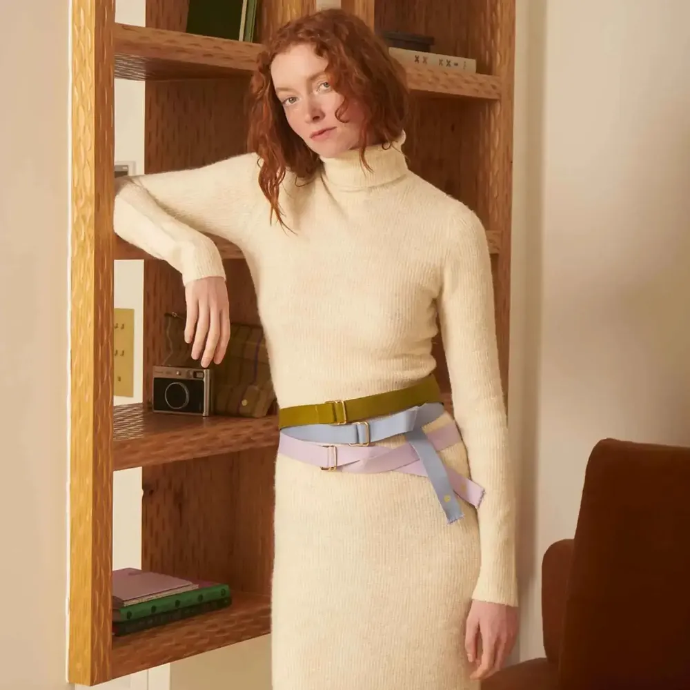 Prêt-à-porter - Ceinture Ursule Lichen 3 x 110 - LA CERISE SUR LE GATEAU
