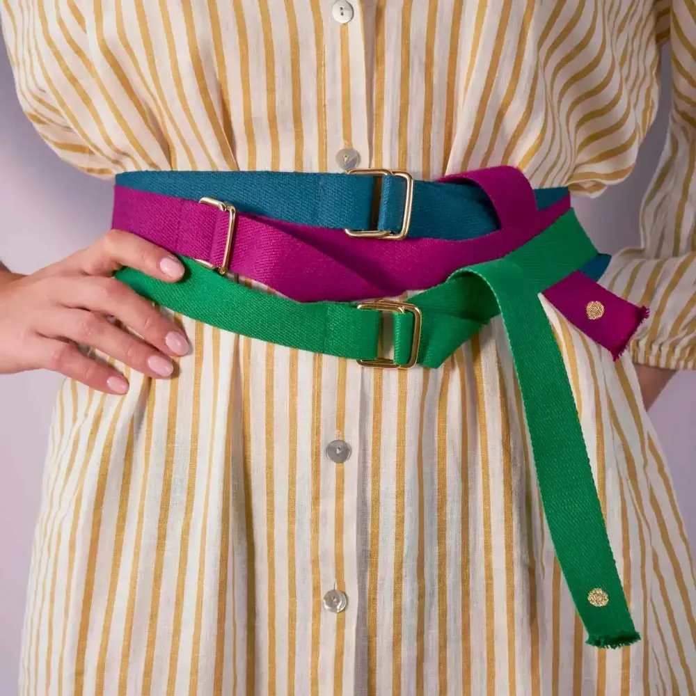 Prêt-à-porter - Ceinture Ursule Purple rain 3 x 110 - LA CERISE SUR LE GATEAU