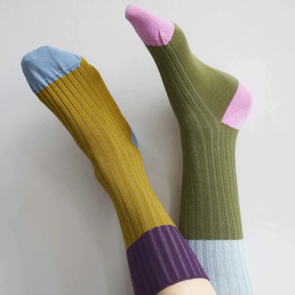 Socks - Yvette Socks Olive 36/38 - LA CERISE SUR LE GATEAU