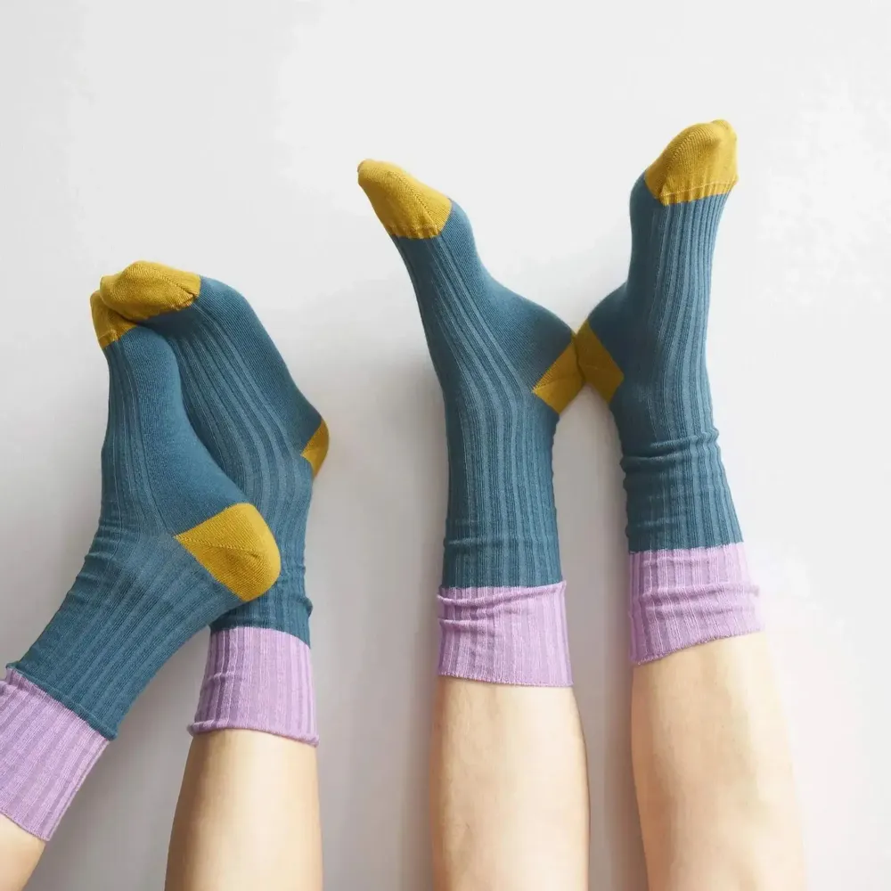 Chaussettes - Chaussettes Yvette Orage 42/45 - LA CERISE SUR LE GATEAU