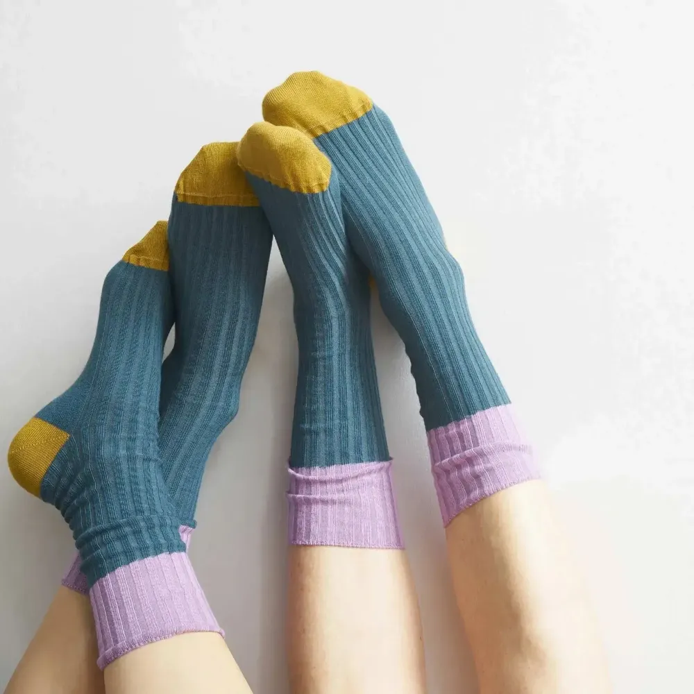 Chaussettes - Chaussettes Yvette Orage 42/45 - LA CERISE SUR LE GATEAU
