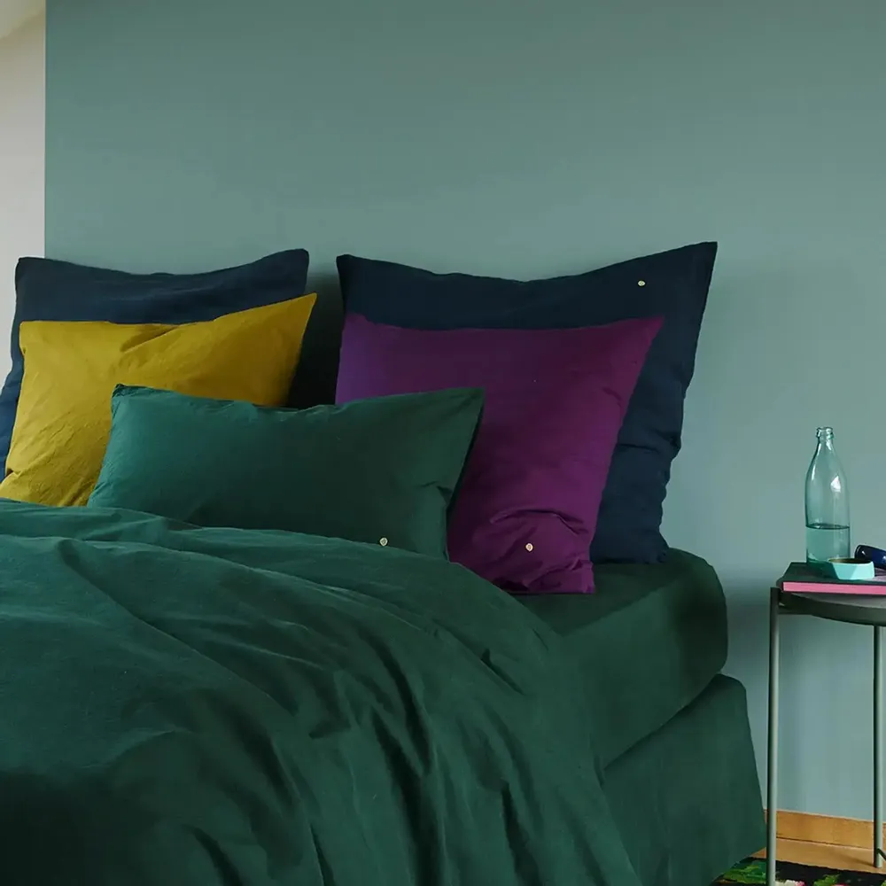 Bed linens - Céleste Fitted Sheet Nori 200 X 160 - LA CERISE SUR LE GATEAU