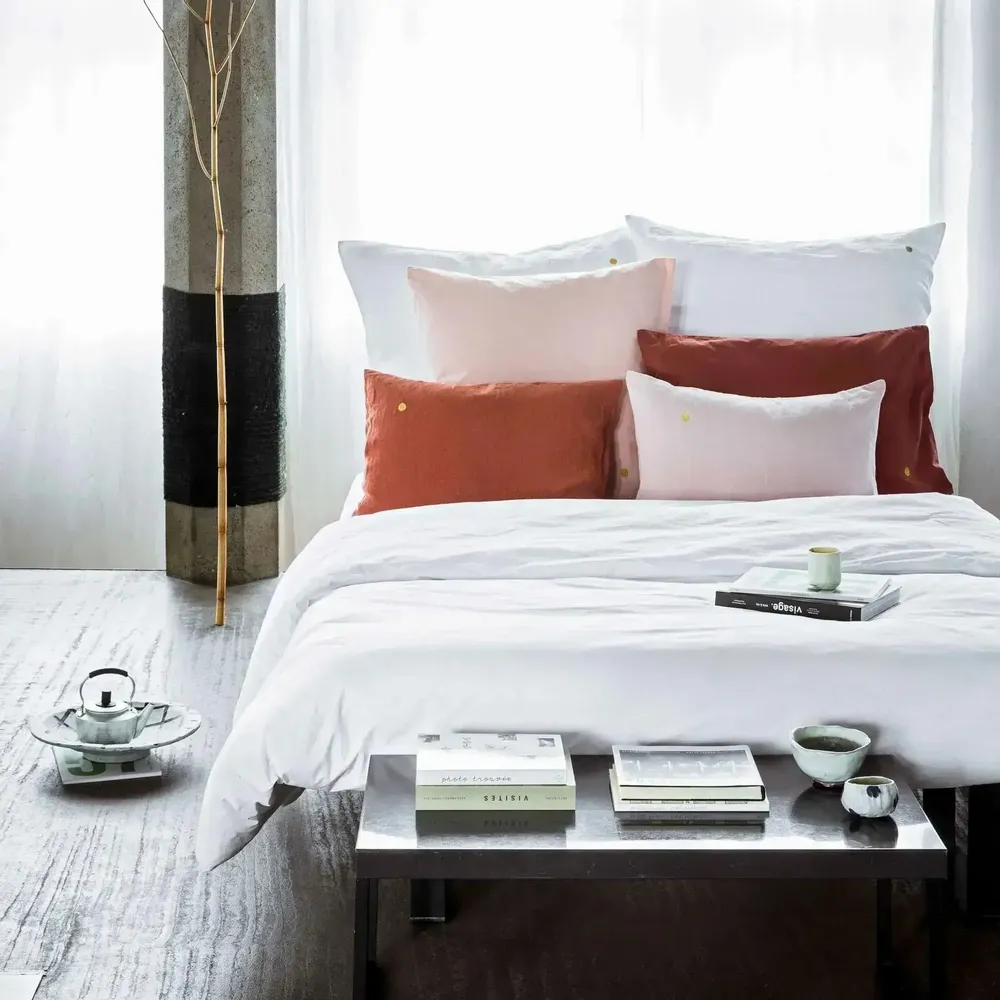 Bed linens - Céleste Duvet Cover Milk 240 X 260 - LA CERISE SUR LE GATEAU