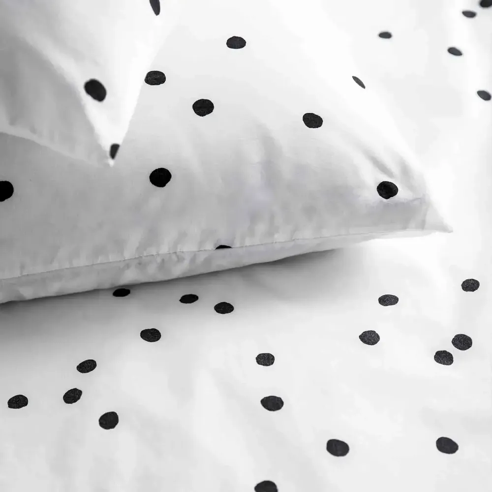 Bed linens - Odette Duvet Cover Milk 220 X 240 - LA CERISE SUR LE GATEAU