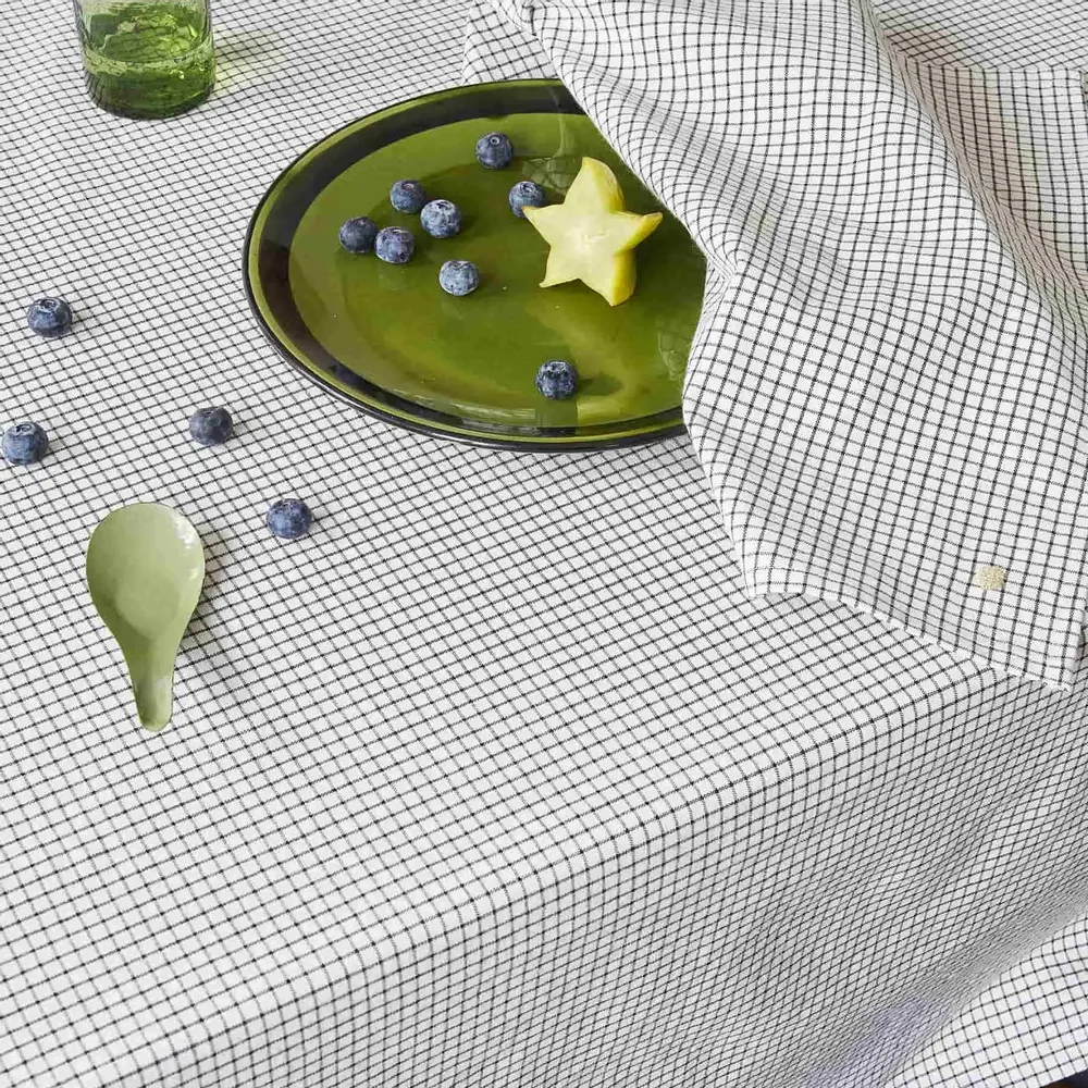 Nappes - Nappe Gustave Caviar 160 x 350 - LA CERISE SUR LE GATEAU
