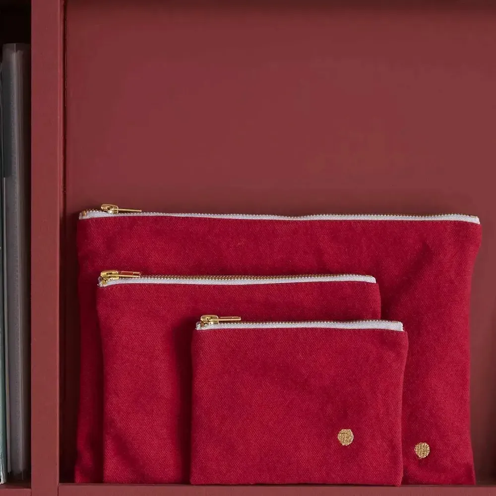 Clutches - Iona Pouch Cherry 14 X 19 X 1 - LA CERISE SUR LE GATEAU
