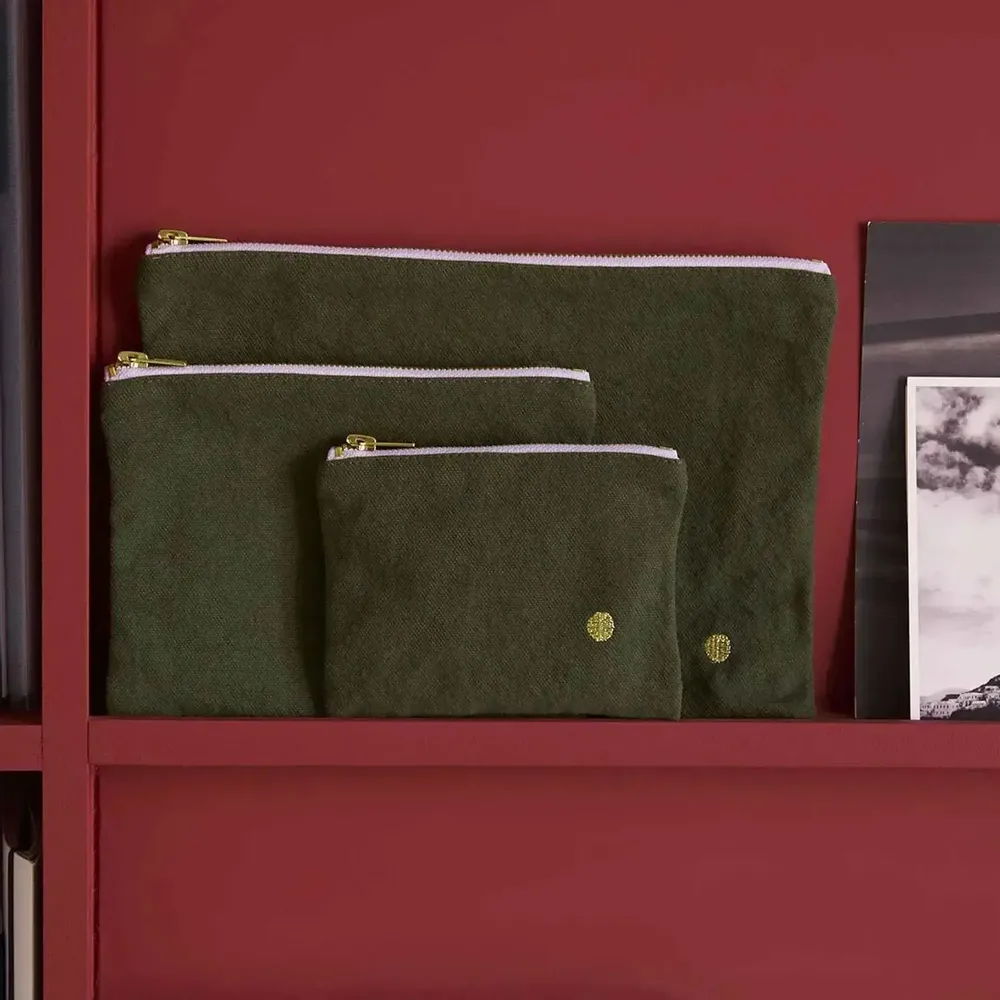 Clutches - Iona Pouch Kale 11 X 14 X 1 - LA CERISE SUR LE GATEAU