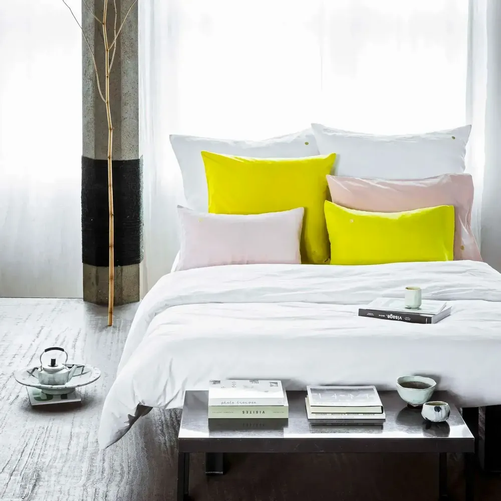 Bed linens - Céleste Pillowcase Milk 70 X 50 - LA CERISE SUR LE GATEAU