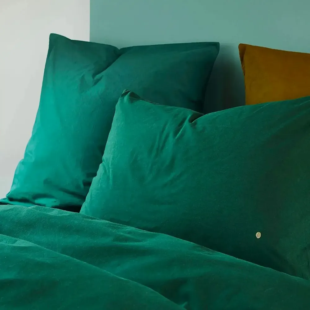Bed linens - Céleste Pillowcase Nori 65 X 65 - LA CERISE SUR LE GATEAU