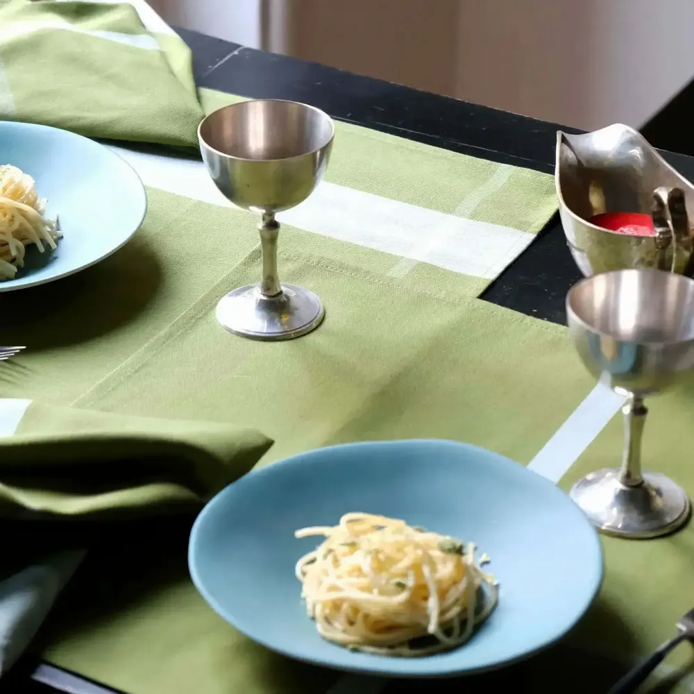 Table cloths - Set of 2 La nonna placemats Pistacchio 40 X 50 X 1 - LA CERISE SUR LE GATEAU
