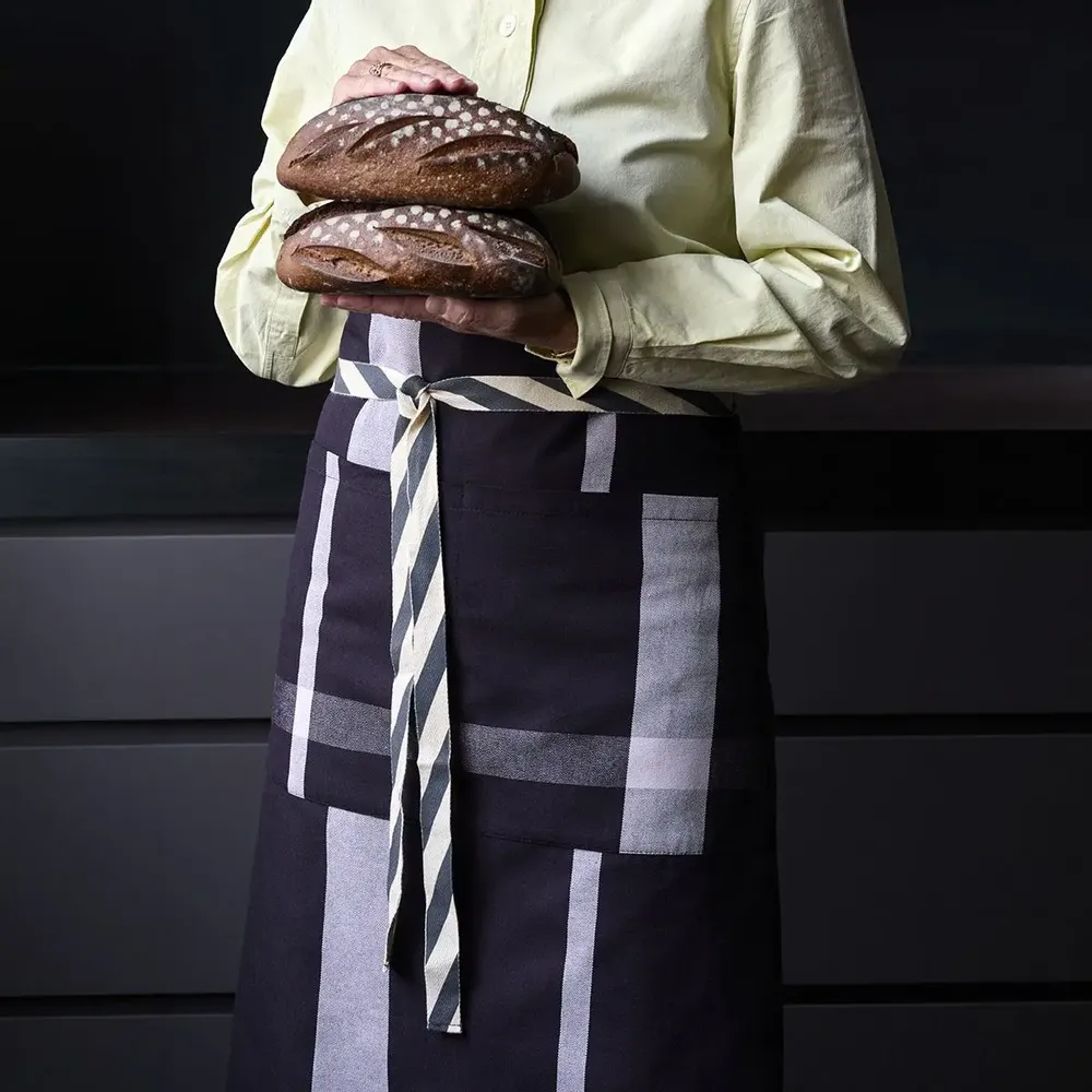 Aprons - Bistro Apron La nonna Caviar 70 X 85 - LA CERISE SUR LE GATEAU