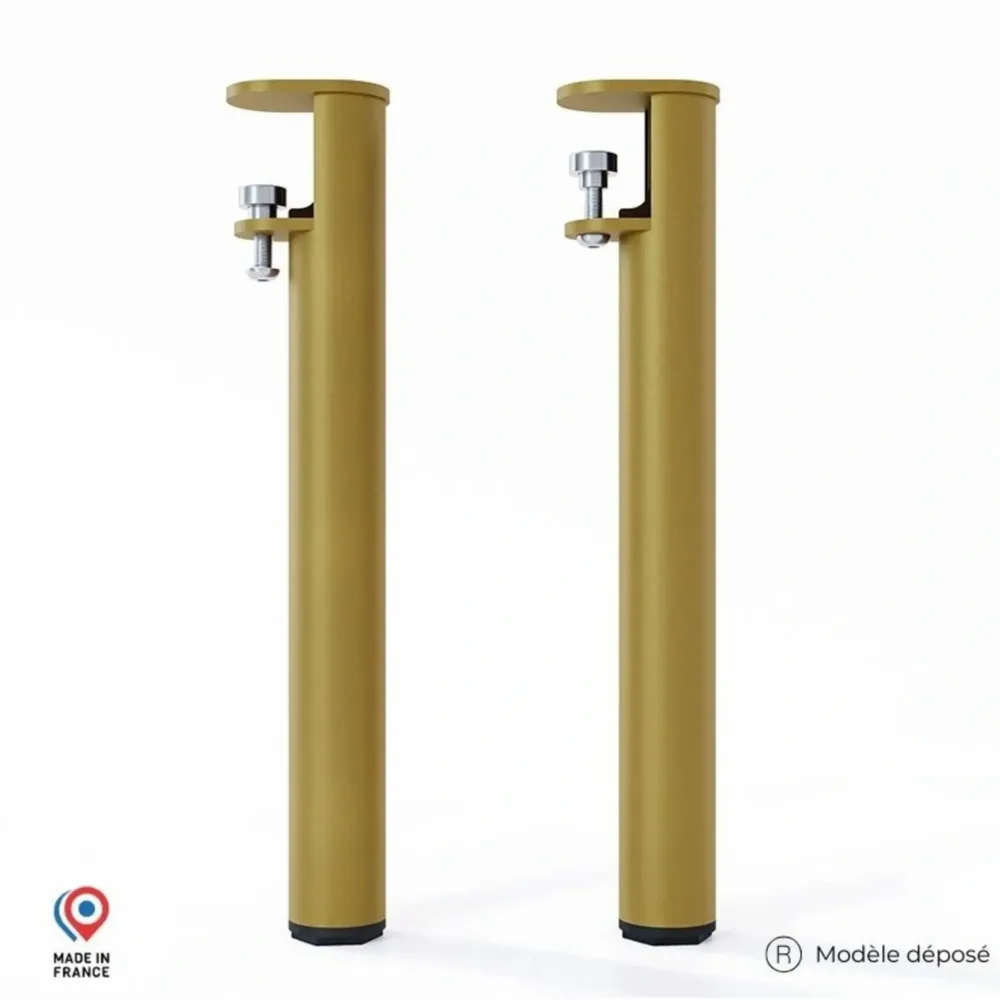 Coffee tables - TOPAZ STEEL COFFEE TABLE LEGS - SET OF 2 LEGS - DECO-GEM