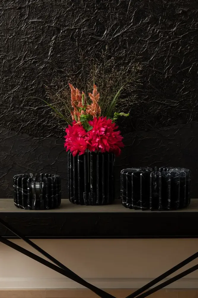 Design objects - ORION PHOTOPHORE marble flower vase - OOUMM