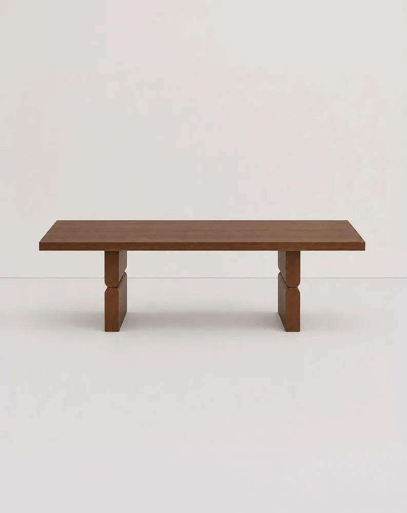 Armchairs - Coffee table stained wood noon - NOBODINOZ