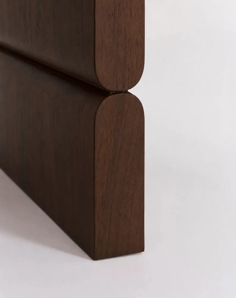 Armchairs - Coffee table stained wood noon - NOBODINOZ