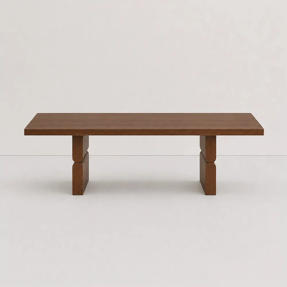 Armchairs - Coffee table stained wood noon - NOBODINOZ