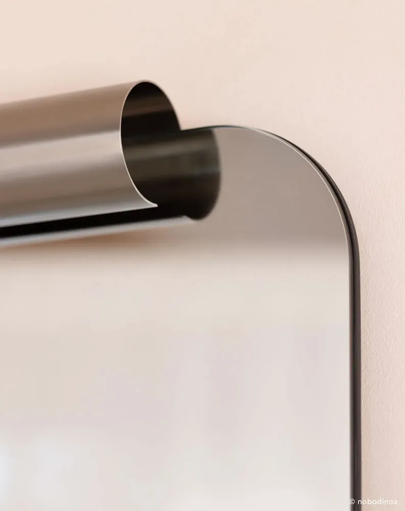 Miroirs - Miroir Roll en acier brossé - NOBODINOZ